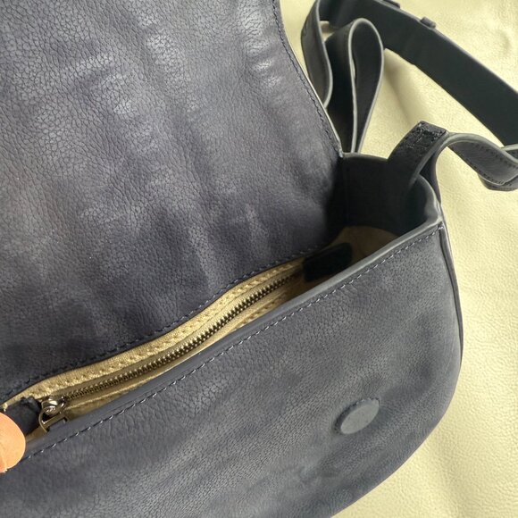 'Mini' Tassel Leather Saddle Bag - Picture 3 of 5